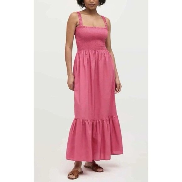 Hill House Dresses & Skirts - Hill House Home Lipstick Pink The Anjuli Nap Prairie Maxi Dress Size M NWT